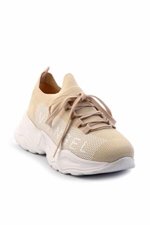 Bej Triko  Kadın Sneaker K01120100182