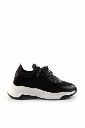 Siyah Triko  Kadın Sneaker K01120100282