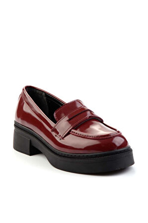 Bordo Rugan  Kadın Loafer Ayakkabı K01129107008