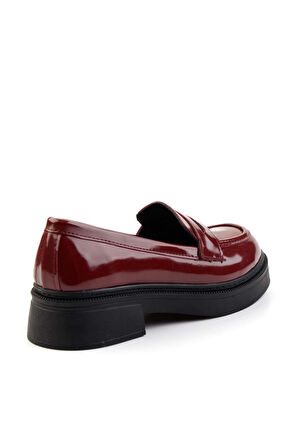 Bordo Rugan  Kadın Loafer Ayakkabı K01129107008