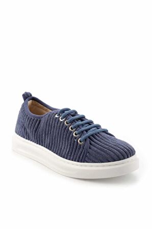 Bambi Kot Mavi Kumas  Kadın Sneaker K01122000804