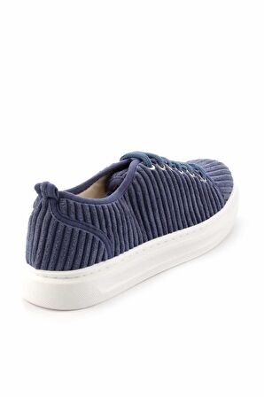 Bambi Kot Mavi Kumas  Kadın Sneaker K01122000804