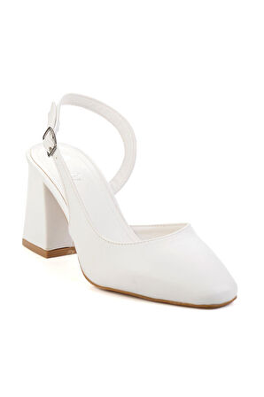 Beyaz  Kadın Klasik Topuklu Ayakkabı K01140004409