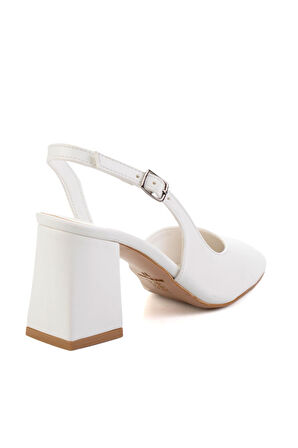 Beyaz  Kadın Klasik Topuklu Ayakkabı K01140004409