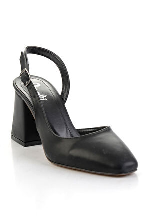 Siyah  Kadın Klasik Topuklu Ayakkabı K01140004409