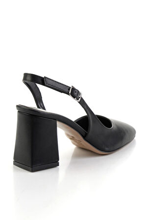 Siyah  Kadın Klasik Topuklu Ayakkabı K01140004409