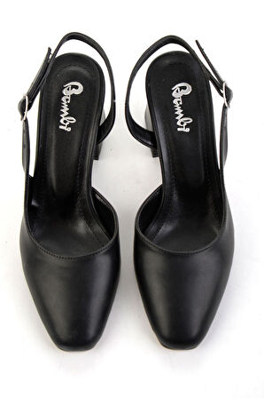 Siyah  Kadın Klasik Topuklu Ayakkabı K01140004409