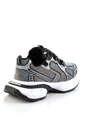 Siyah Taşlı  Kadın Sneaker K01140014309
