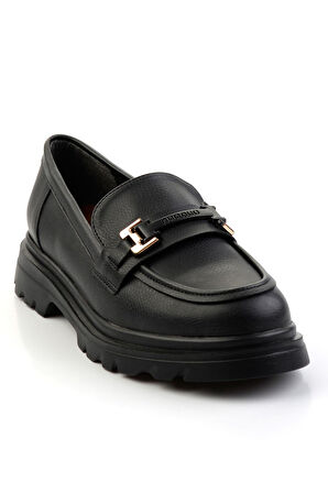 Siyah  Kadın Loafer Ayakkabı K01179828109