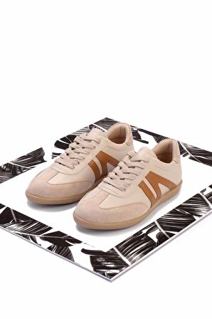 Bej Taba  Kadın Sneaker K01179457209
