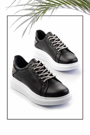 Siyah  Kadın Sneaker K01179086509
