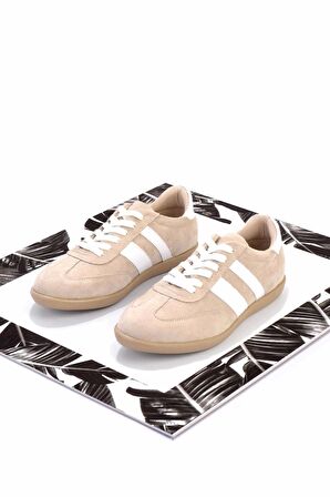 Bej Süet  Kadın Sneaker K01179457302