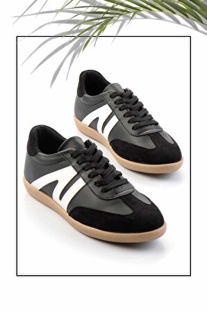 Siyah Beyaz  Kadın Sneaker K01179457209