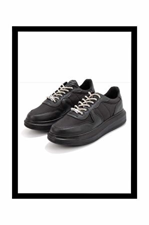 Siyah Paraşüt  Kadın Sneaker K01179811167