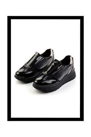 Siyah Paraşüt  Kadın Sneaker K01179753967