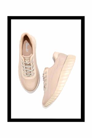 Bej Paraşüt  Kadın Sneaker K01179090067