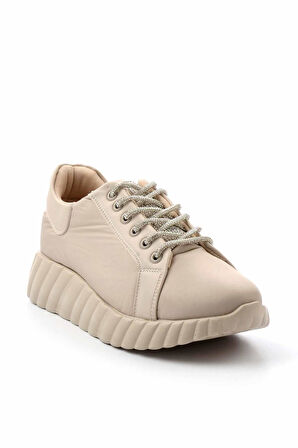 Bej Paraşüt  Kadın Sneaker K01179885967