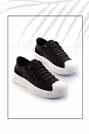 Siyah Beyaz  Kadın Sneaker K01175127404