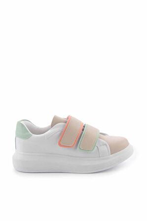 Bambi Beyaz Çok Renkli  Kadın Sneaker K01179085509