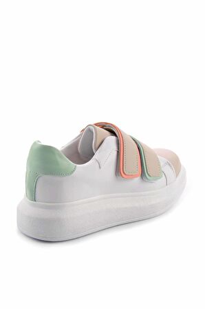 Bambi Beyaz Çok Renkli  Kadın Sneaker K01179085509