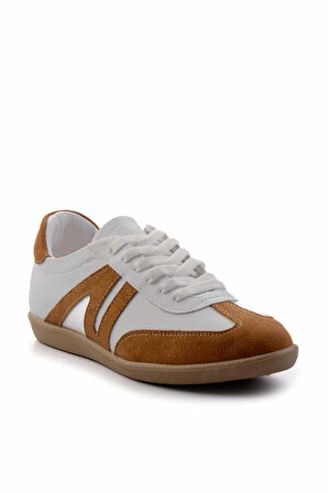 Beyaz Taba  Kadın Sneaker K01179457209