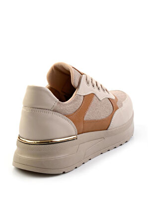 Bej Taba  Kadın Sneaker K01179001137