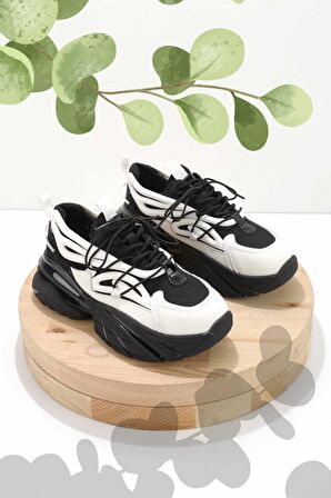 Beyaz Hakiki Deri Kadın Sneaker K01185042003