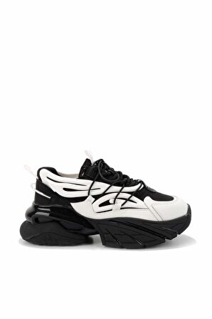 Beyaz Hakiki Deri Kadın Sneaker K01185042003