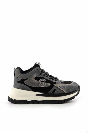 Gri Süet Hakiki Deri Kadın Sneaker K01185143302