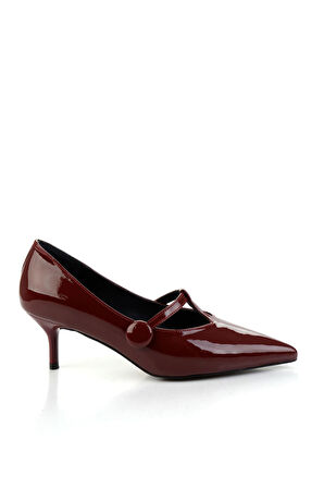 Bordo  Kadın Klasik Topuklu Ayakkabı K01188051008