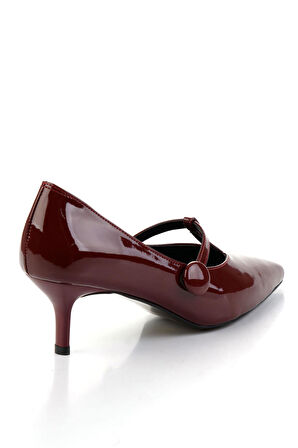 Bordo  Kadın Klasik Topuklu Ayakkabı K01188051008