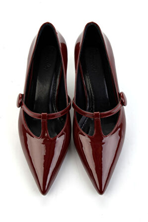 Bordo  Kadın Klasik Topuklu Ayakkabı K01188051008