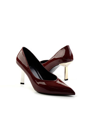 Bordo  Kadın Klasik Topuklu Ayakkabı K01188051108