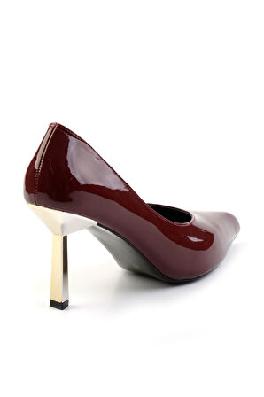 Bordo  Kadın Klasik Topuklu Ayakkabı K01188051108