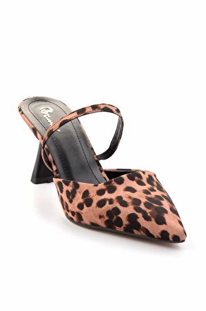 Leopar Kumaş  Kadın Klasik Topuklu Ayakkabı K01192167504
