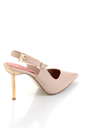 Bej  Kadın Abiye Ayakkabı K01209111109