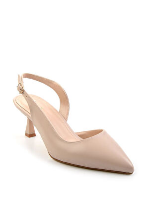 Bej  Kadın Klasik Topuklu Ayakkabı K01209192509