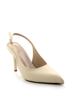 Bej  Kadın Klasik Topuklu Ayakkabı K01209510009