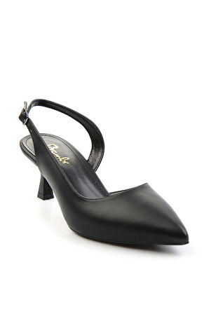 Siyah  Kadın Klasik Topuklu Ayakkabı K01209192509