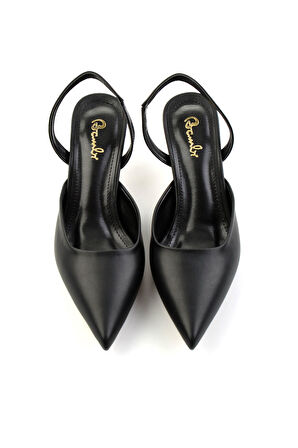 Siyah  Kadın Klasik Topuklu Ayakkabı K01209310509