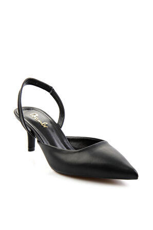 Siyah  Kadın Klasik Topuklu Ayakkabı K01209310509