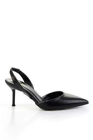 Siyah  Kadın Klasik Topuklu Ayakkabı K01209041007