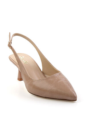 Bej  Kadın Klasik Topuklu Ayakkabı K01209076207