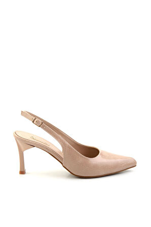 Bej  Kadın Klasik Topuklu Ayakkabı K01209090007