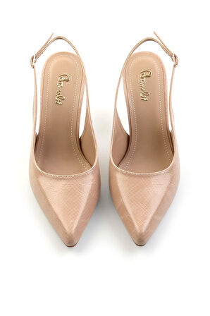 Bej  Kadın Klasik Topuklu Ayakkabı K01209090007