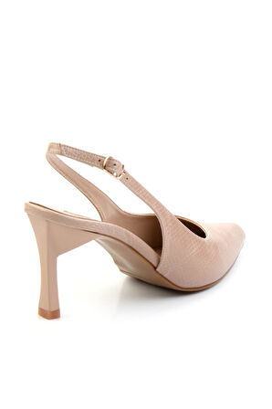 Bej  Kadın Klasik Topuklu Ayakkabı K01209090007