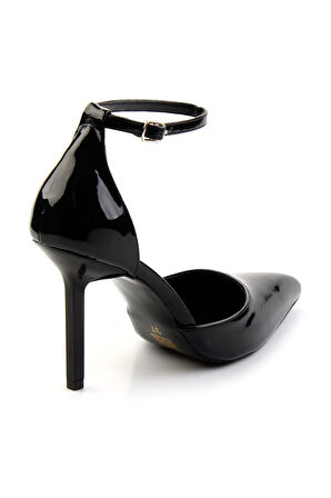 Siyah Rugan  Kadın Klasik Topuklu Ayakkabı K01209511008