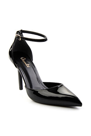 Siyah Rugan  Kadın Klasik Topuklu Ayakkabı K01209511008