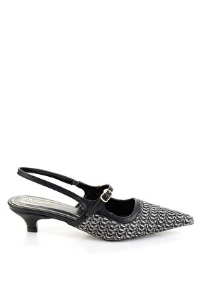 Siyah  Kadın Klasik Topuklu Ayakkabı K01209074028