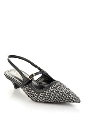 Siyah  Kadın Klasik Topuklu Ayakkabı K01209074028